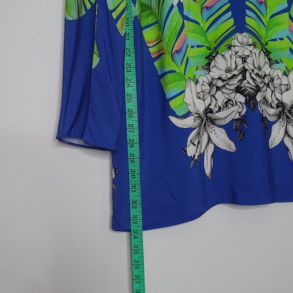 Brazilian Designer. Statement Shift Dress w Sleeve Slits Size Medium - Picture 7 of 10